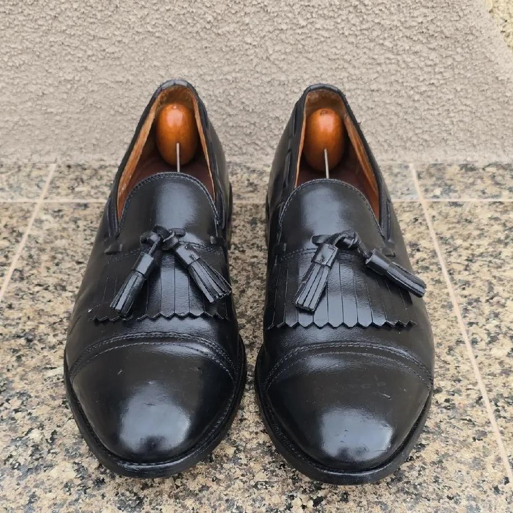 Allen Edmonds Classic Black Tassel Slip-Ons